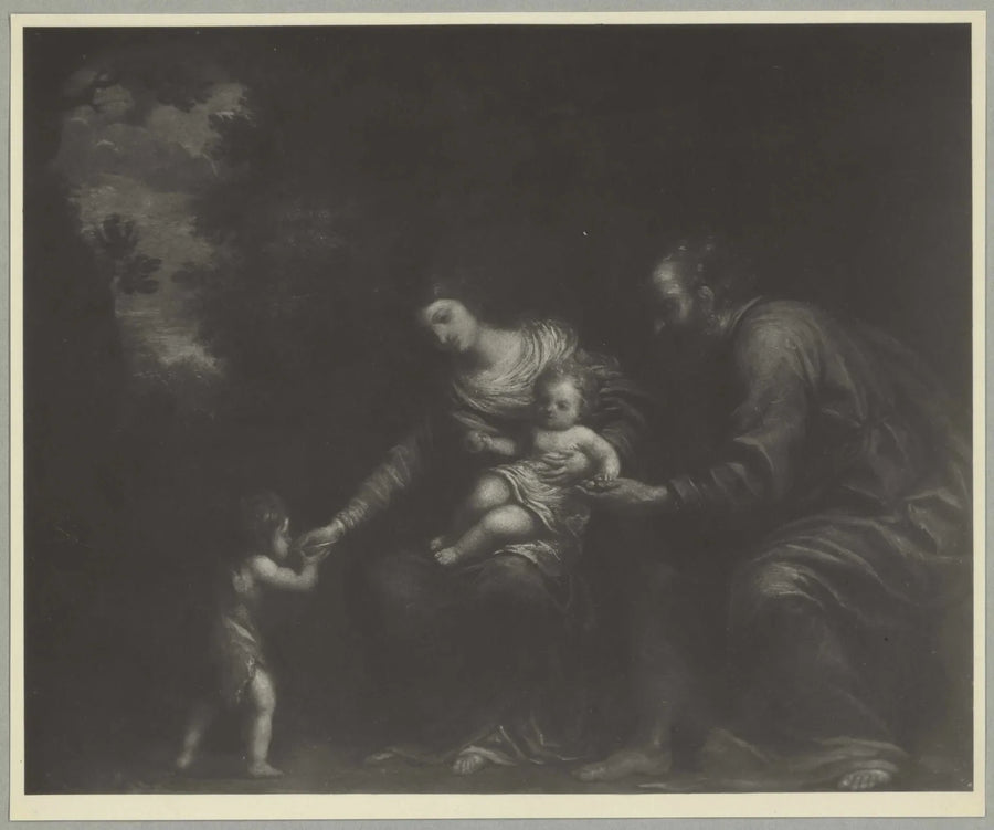 La Sainte Famille dans un paysage - Pier Francesco Mola