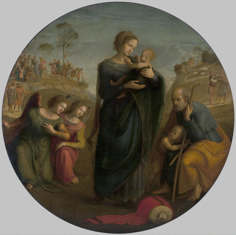 La Sainte Famille avec des anges - Piero di Cosimo