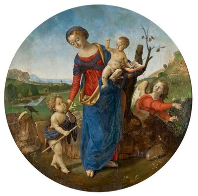 La Vierge à l'Enfant avec le jeune saint Jean-Baptiste et un ange - Piero di Cosimo