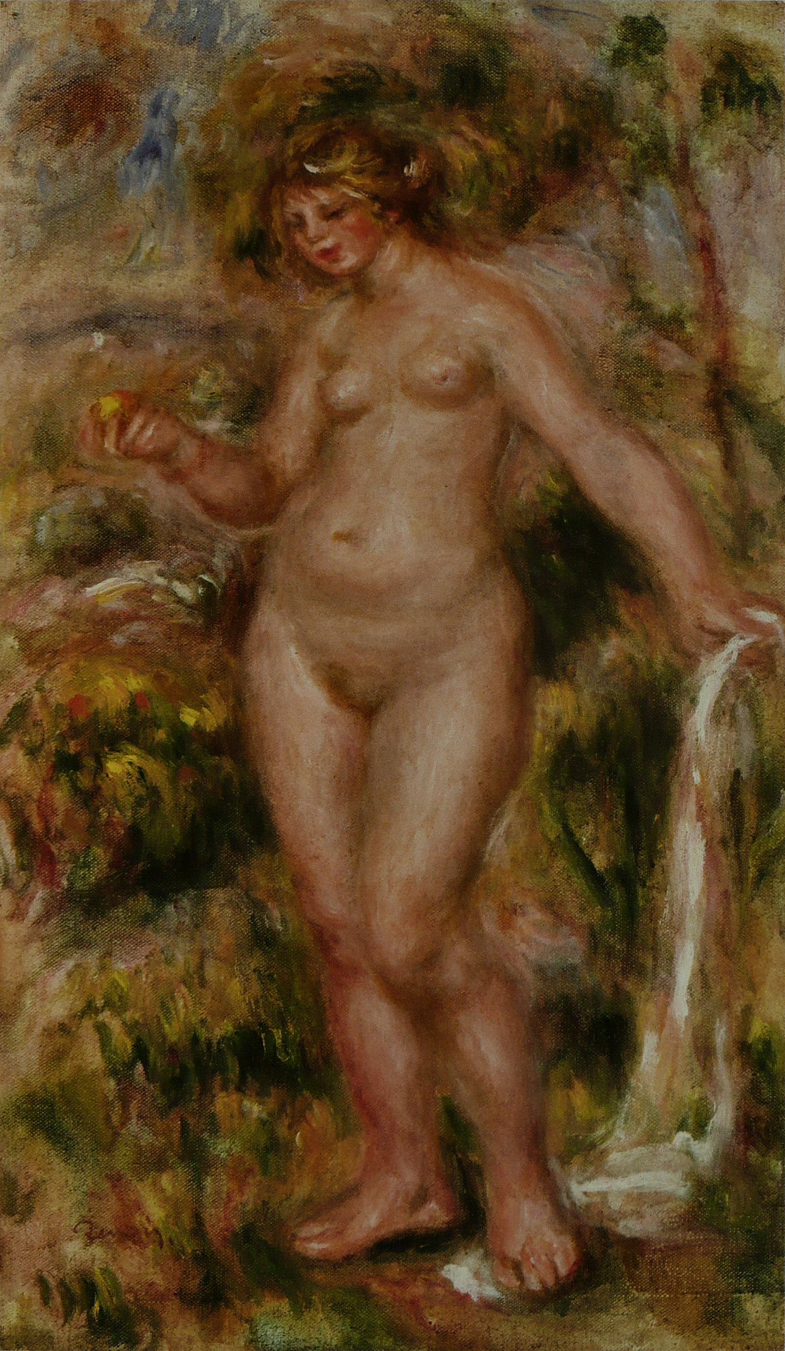 Reproduction du tableau « Baigneur - Pierre-Auguste Renoir » par Alpha Reproduction en peinture à l’huile
