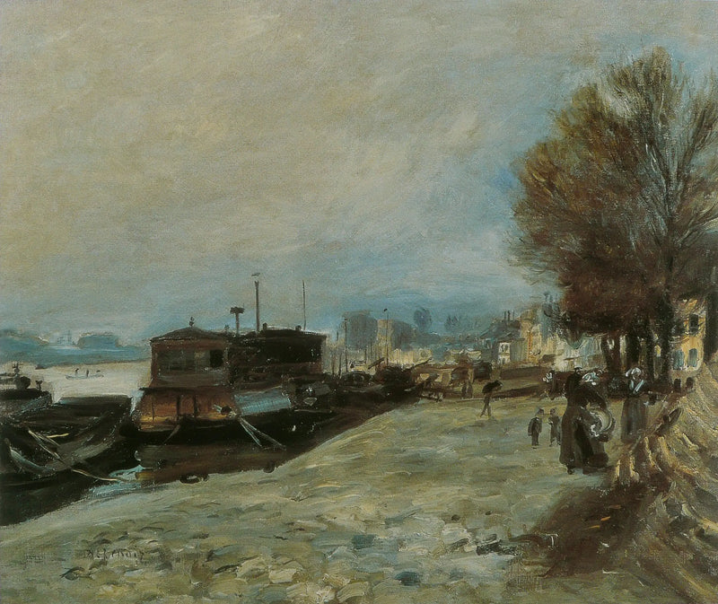 Bateau-lavoir sur la Seine - Pierre-Auguste Renoir