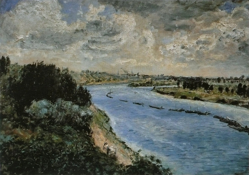 Chalands-sur-la-Seine - Pierre-Auguste Renoir