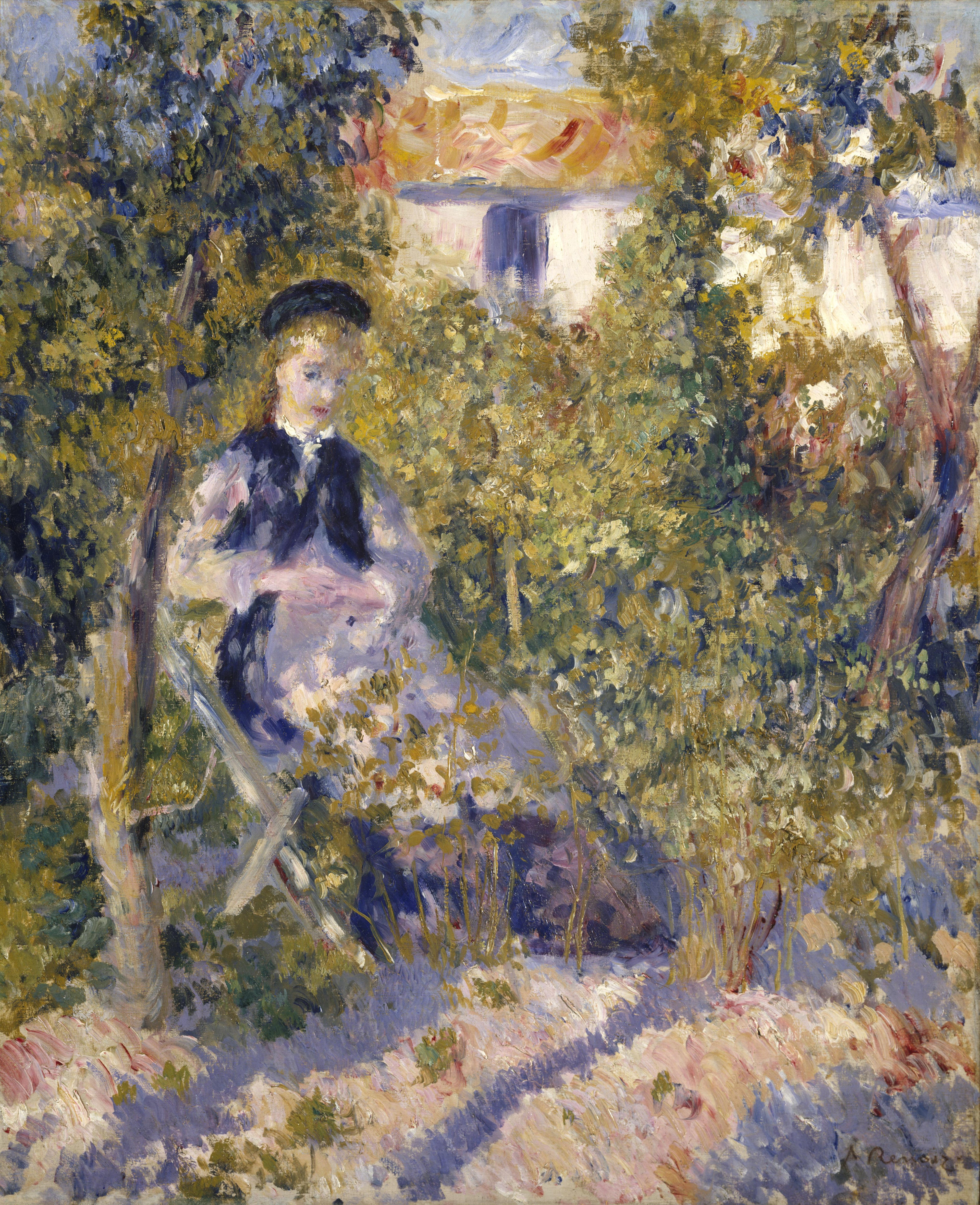 Reproduction du tableau « Nini au jardin - Pierre-Auguste Renoir » par Alpha Reproduction en peinture à l’huile