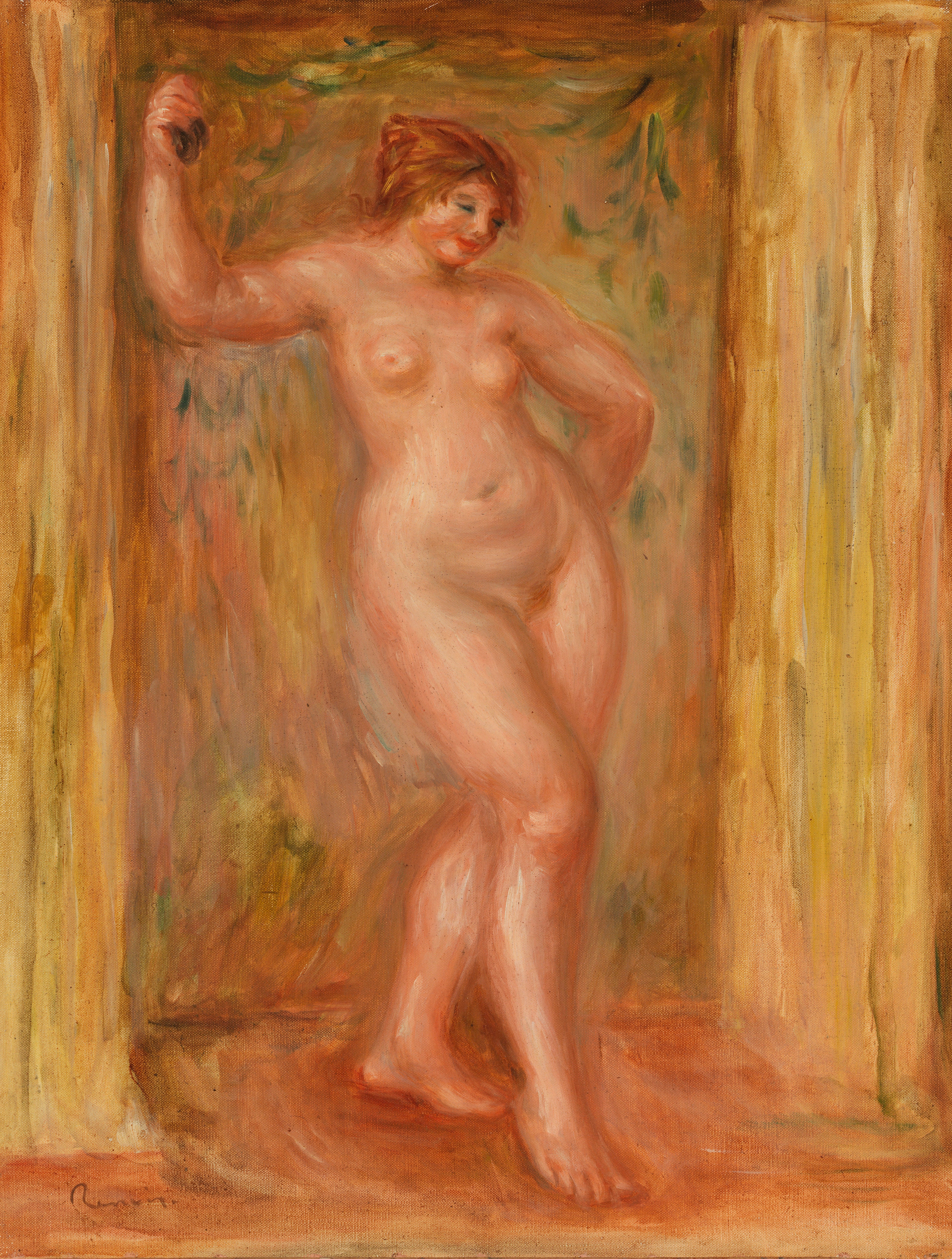 Reproduction du tableau « Nu aux castagnettes - Pierre-Auguste Renoir » par Alpha Reproduction en peinture à l’huile