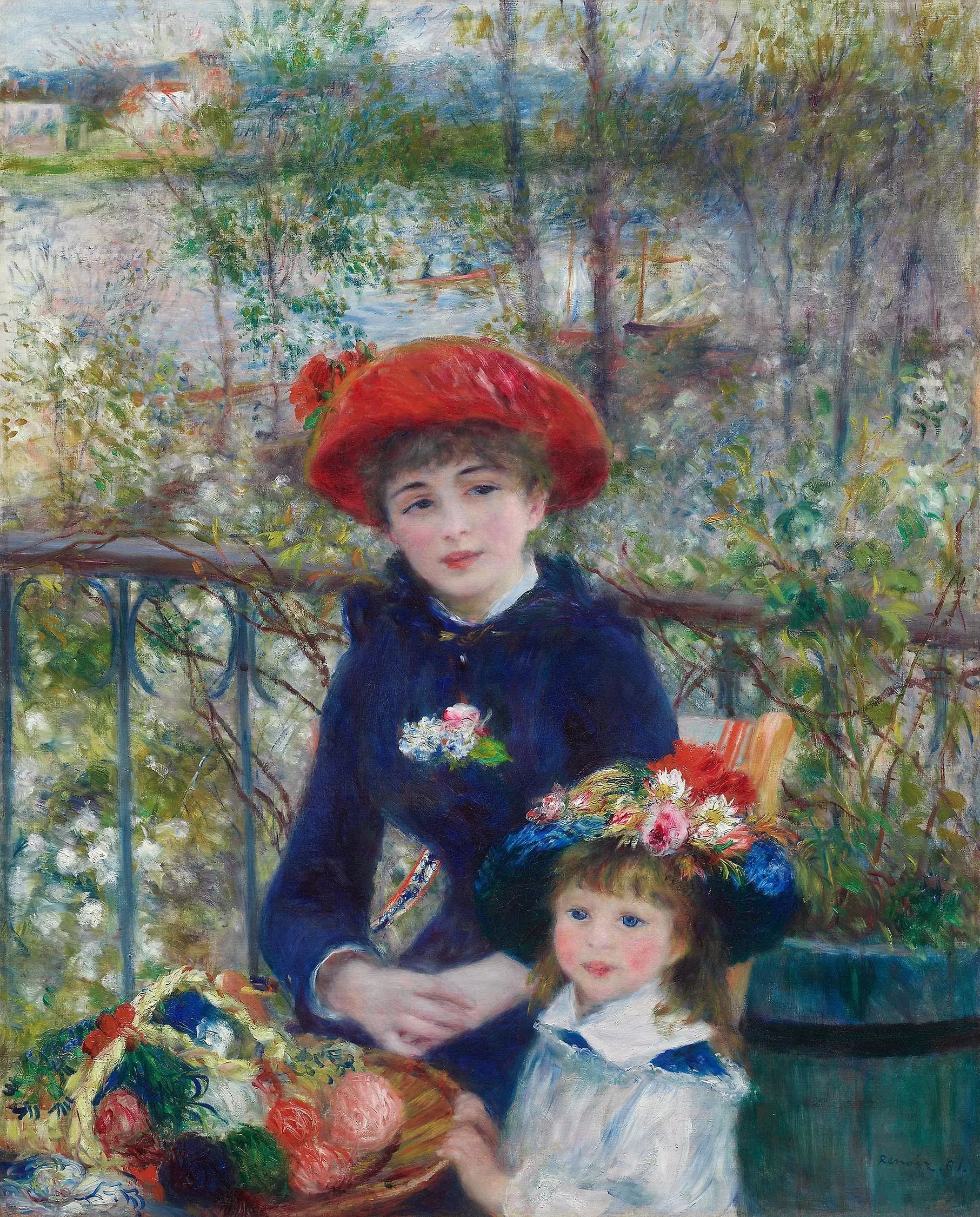 Reproduction du tableau « Les Deux Sœurs - Pierre-Auguste Renoir » par Alpha Reproduction en peinture à l’huile