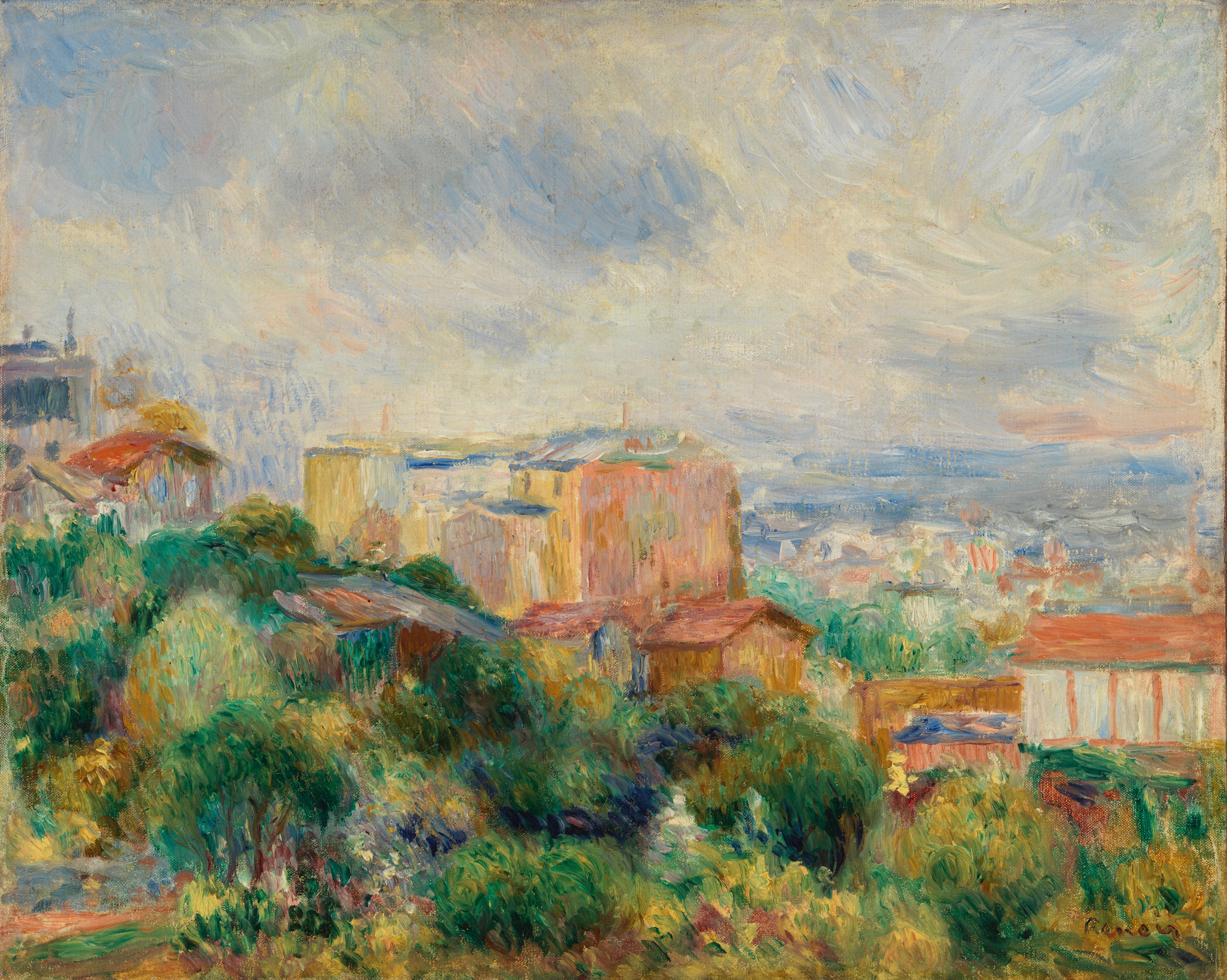 Reproduction du tableau « Vue de Montmartre - Pierre-Auguste Renoir » par Alpha Reproduction en peinture à l’huile