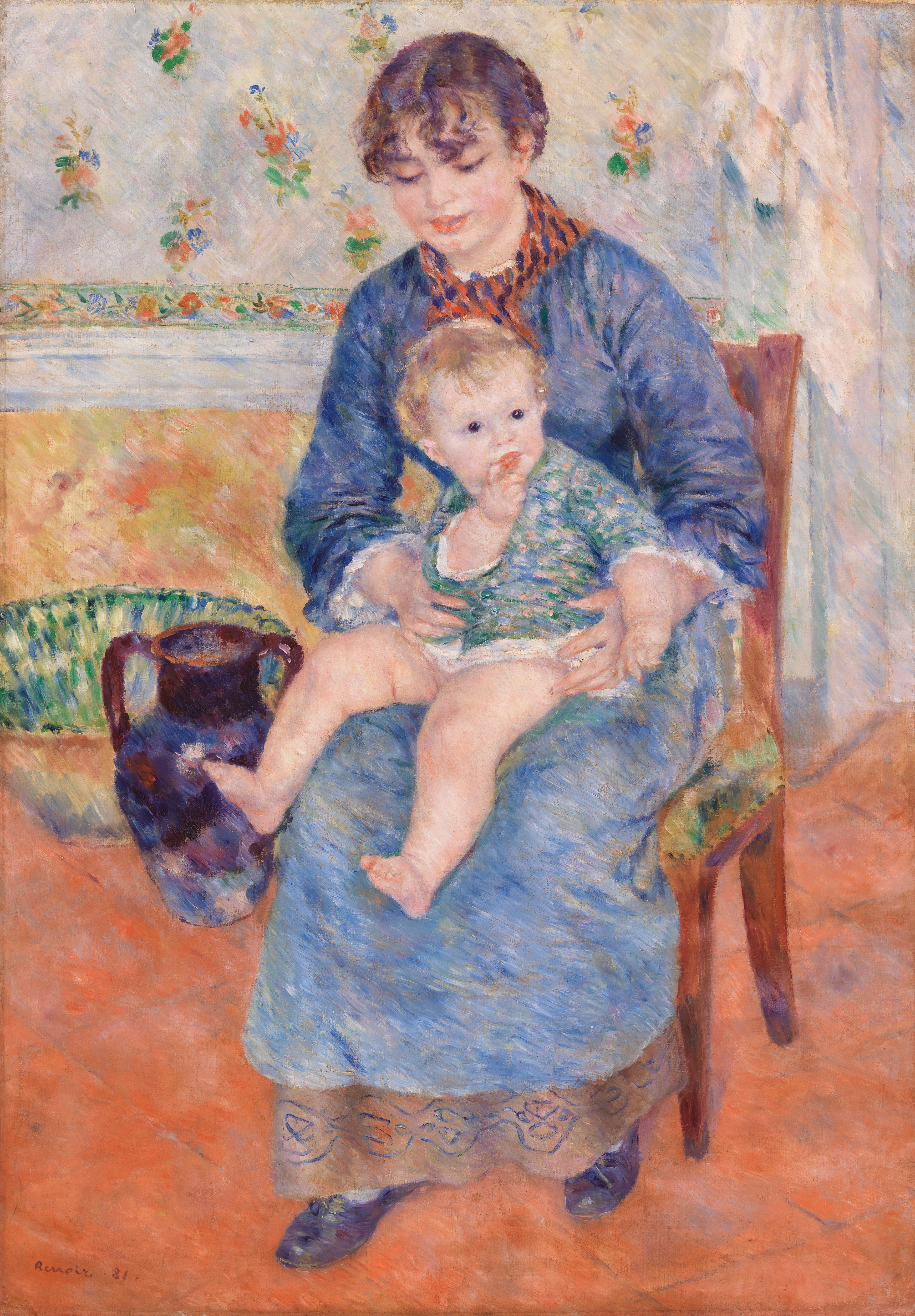 Reproduction du tableau « Jeune Mère - Pierre-Auguste Renoir » par Alpha Reproduction en peinture à l’huile