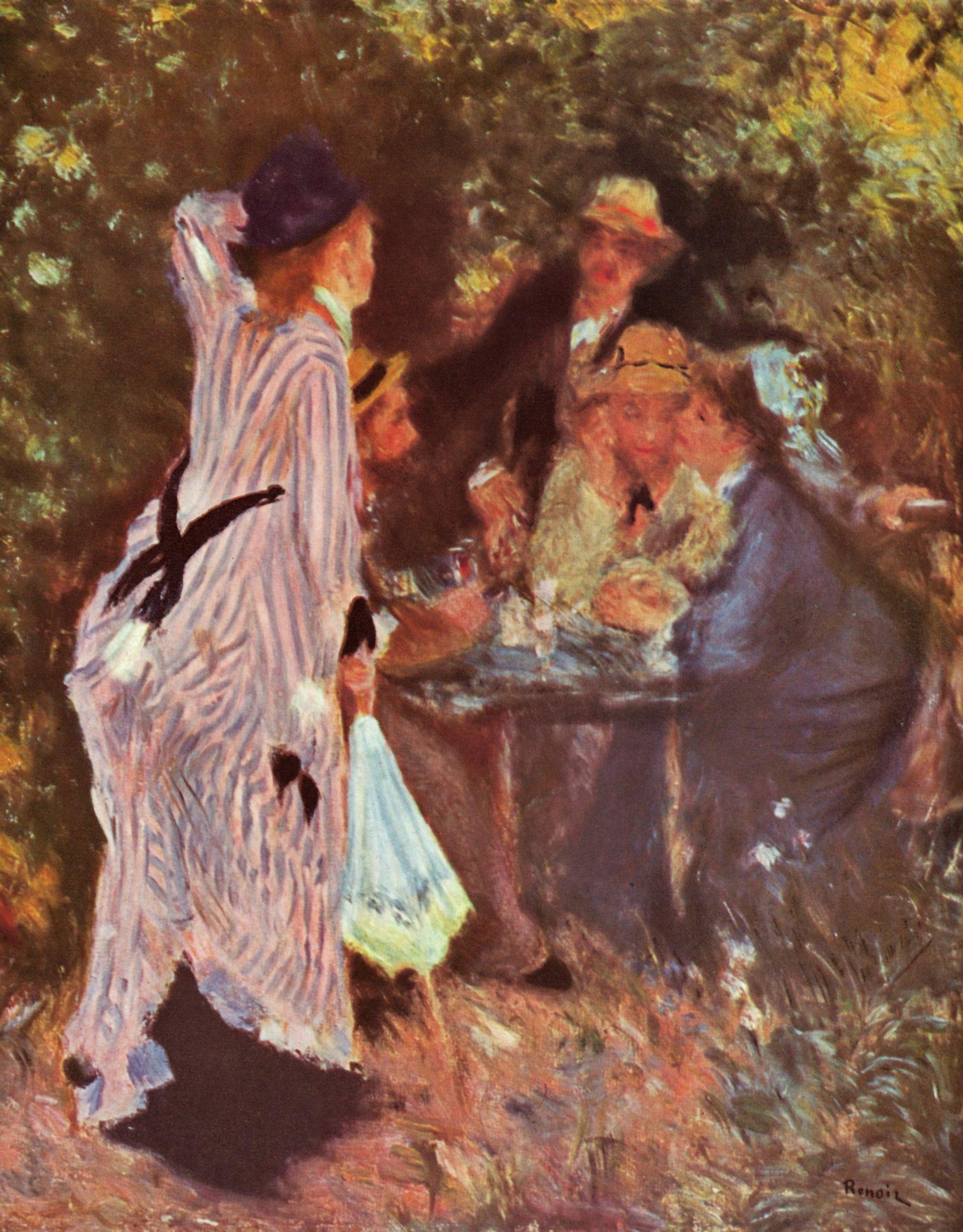 Reproduction du tableau « Au jardin - Pierre-Auguste Renoir » par Alpha Reproduction en peinture à l’huile