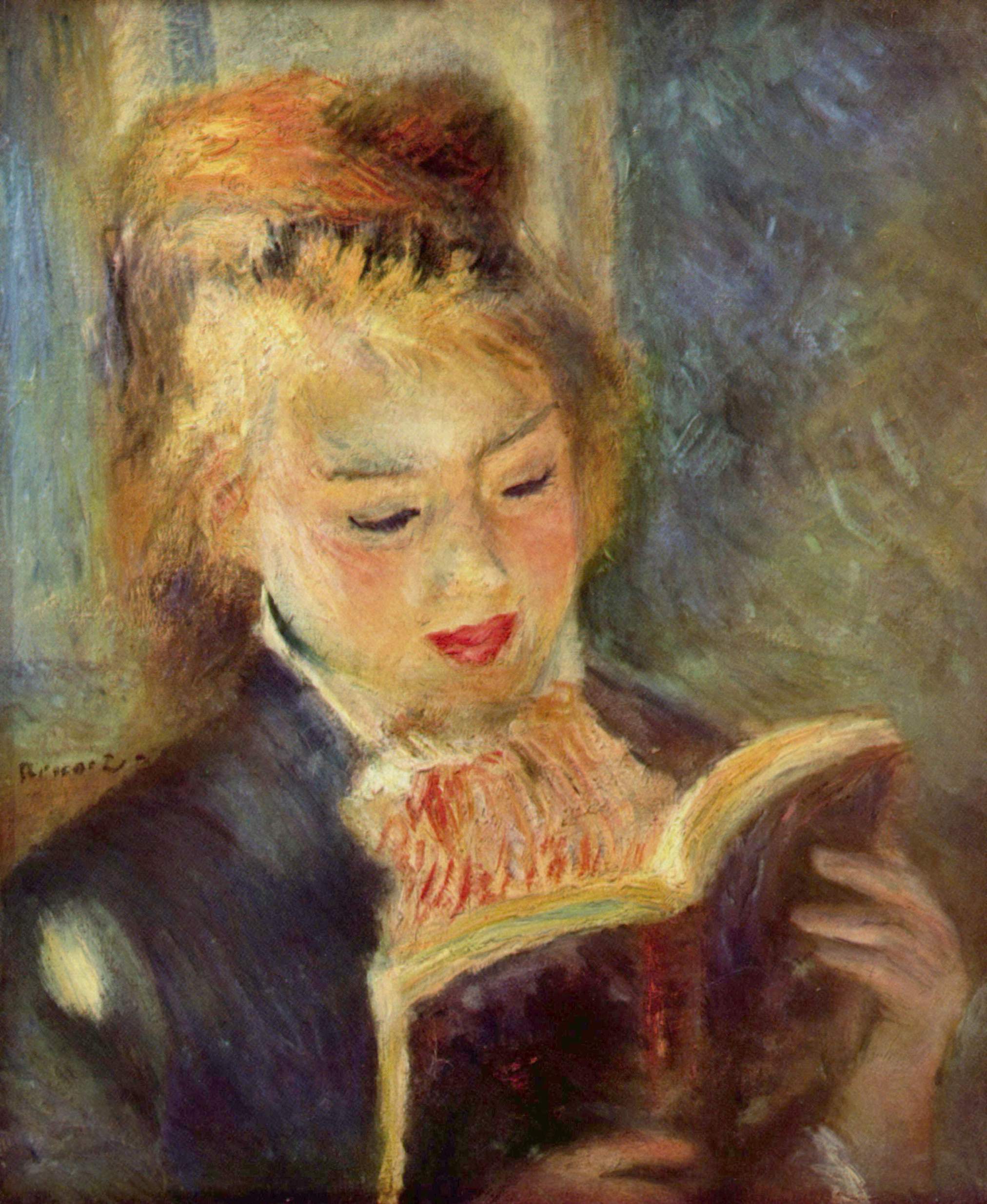 Reproduction du tableau « La Liseuse - Pierre-Auguste Renoir » par Alpha Reproduction en peinture à l’huile