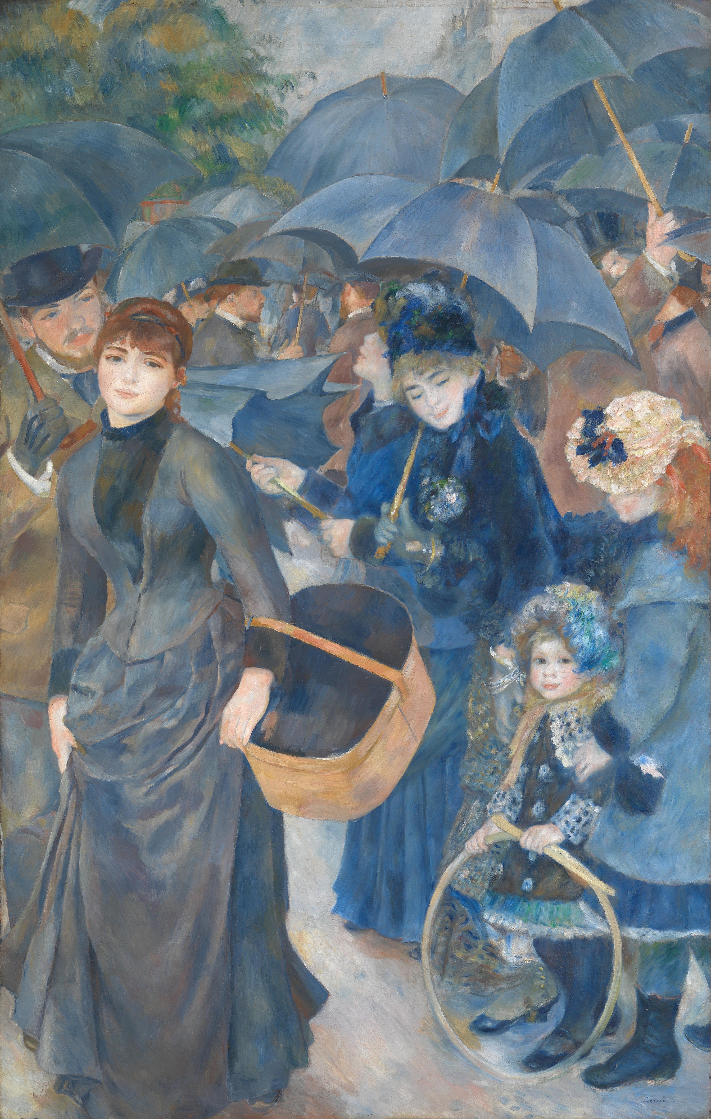 Reproduction du tableau « Les Parapluies - Pierre-Auguste Renoir » par Alpha Reproduction en peinture à l’huile