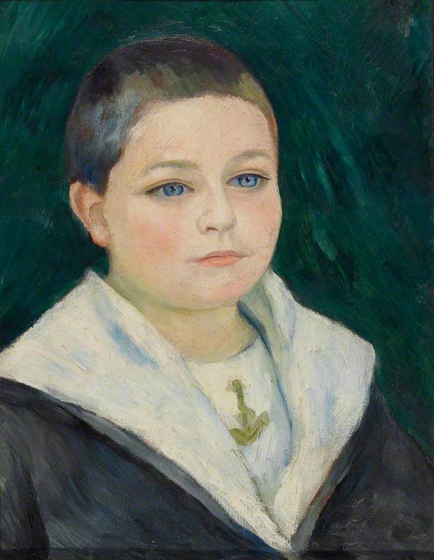 Reproduction du tableau « Léon Goujon en costume de marin - Pierre-Auguste Renoir » par Alpha Reproduction en peinture à l’huile