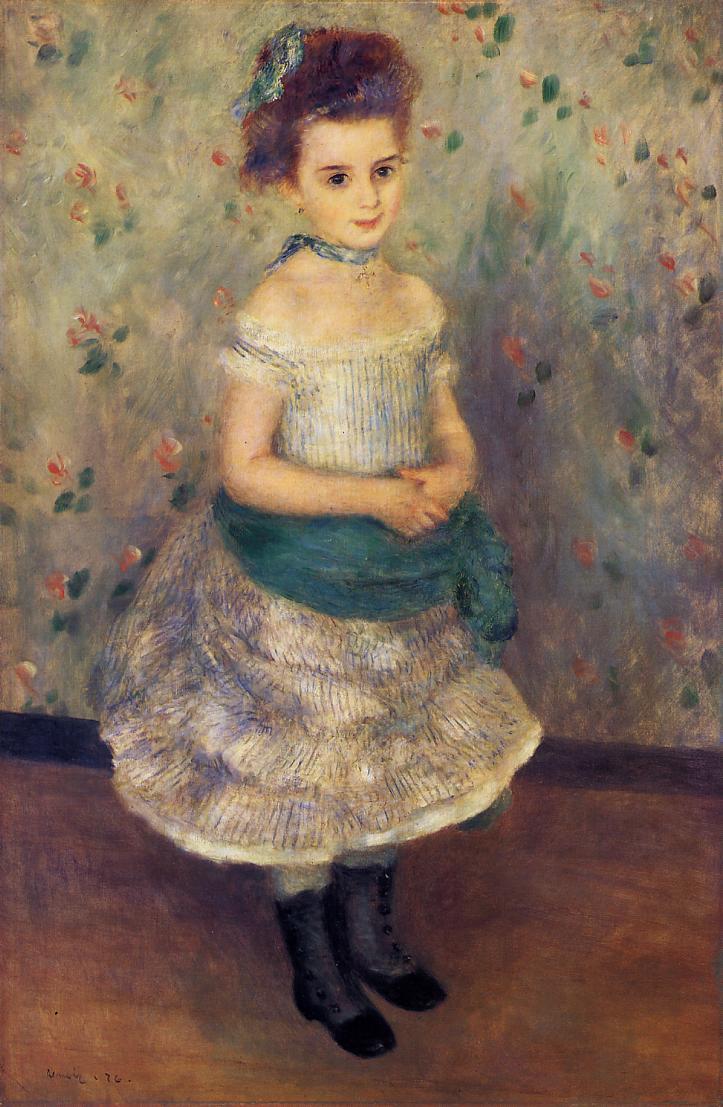 Reproduction du tableau « Portrait de Jeanne Durand-Ruel (Portrait de Mlle. J.) - Pierre-Auguste Renoir » par Alpha Reproduction en peinture à l’huile