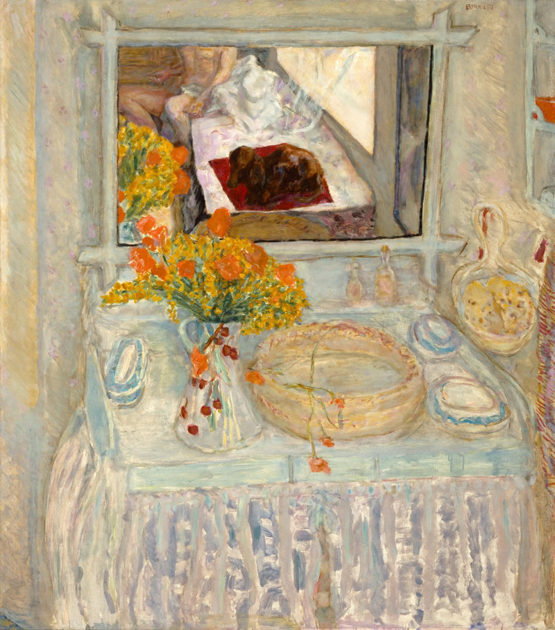 Table de toilette avec miroir - Pierre Bonnard