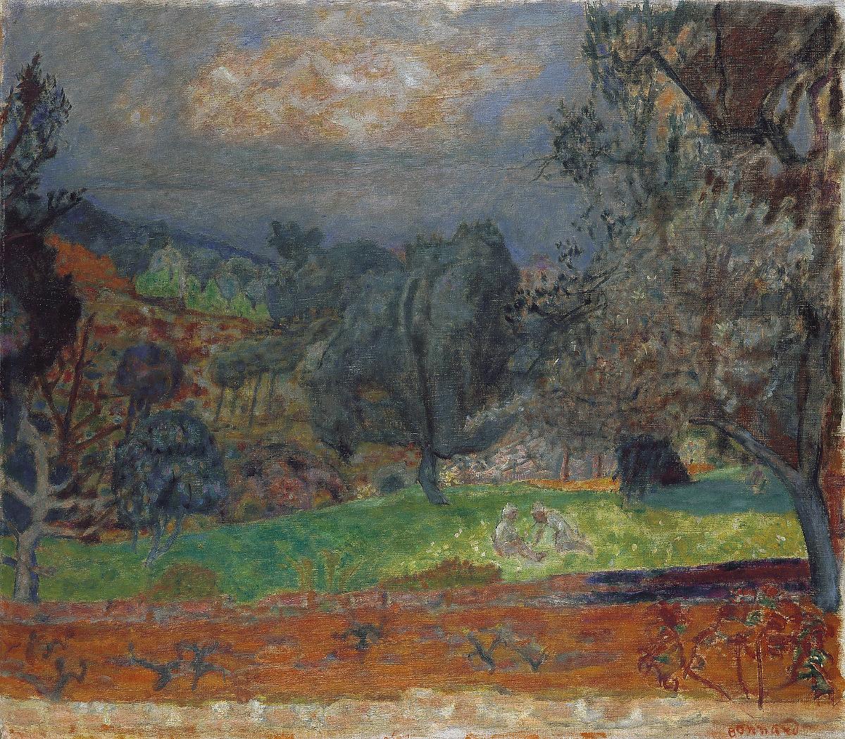 Reproduction du tableau « Paysage au soleil couchant. Le Cannet - Pierre Bonnard » par Alpha Reproduction en peinture à l’huile