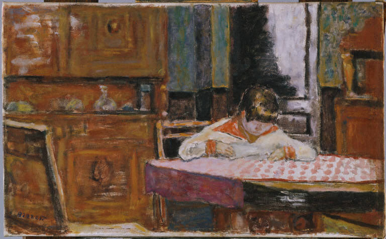 Reproduction du tableau « Intérieur avec garçon - Pierre Bonnard » par Alpha Reproduction en peinture à l’huile