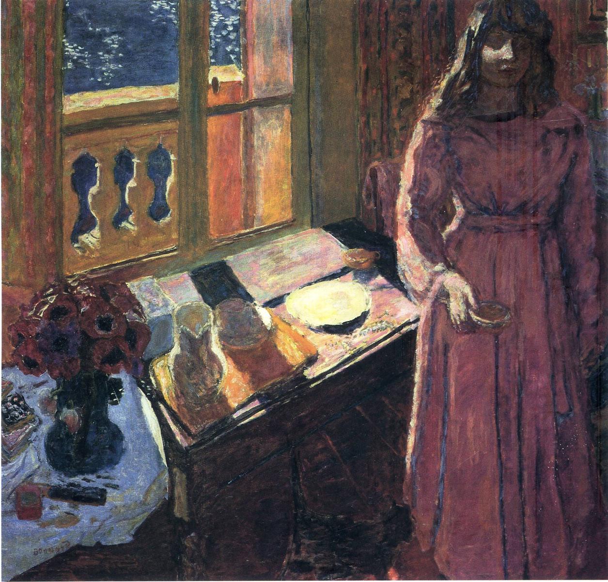 Reproduction du tableau « Le Bol de lait - Pierre Bonnard » par Alpha Reproduction en peinture à l’huile