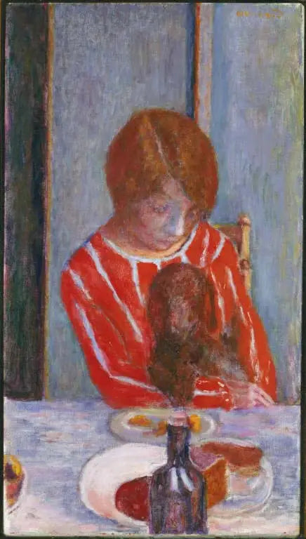 Reproduction du tableau « Femme avec chien - Pierre Bonnard » par Alpha Reproduction en peinture à l’huile