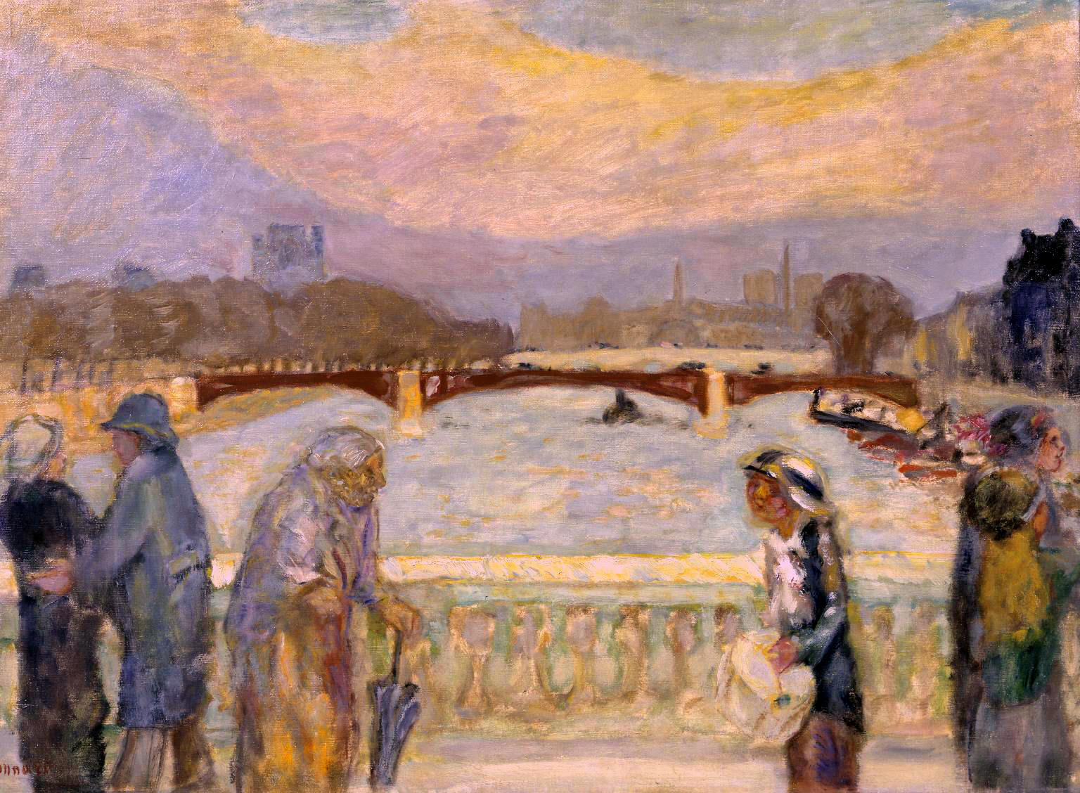 Reproduction du tableau « Pont de la Concorde - Pierre Bonnard » par Alpha Reproduction en peinture à l’huile
