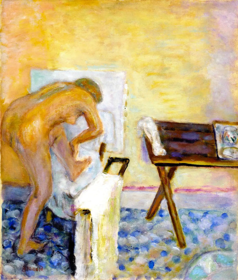 Petit nu penché en avant - Pierre Bonnard