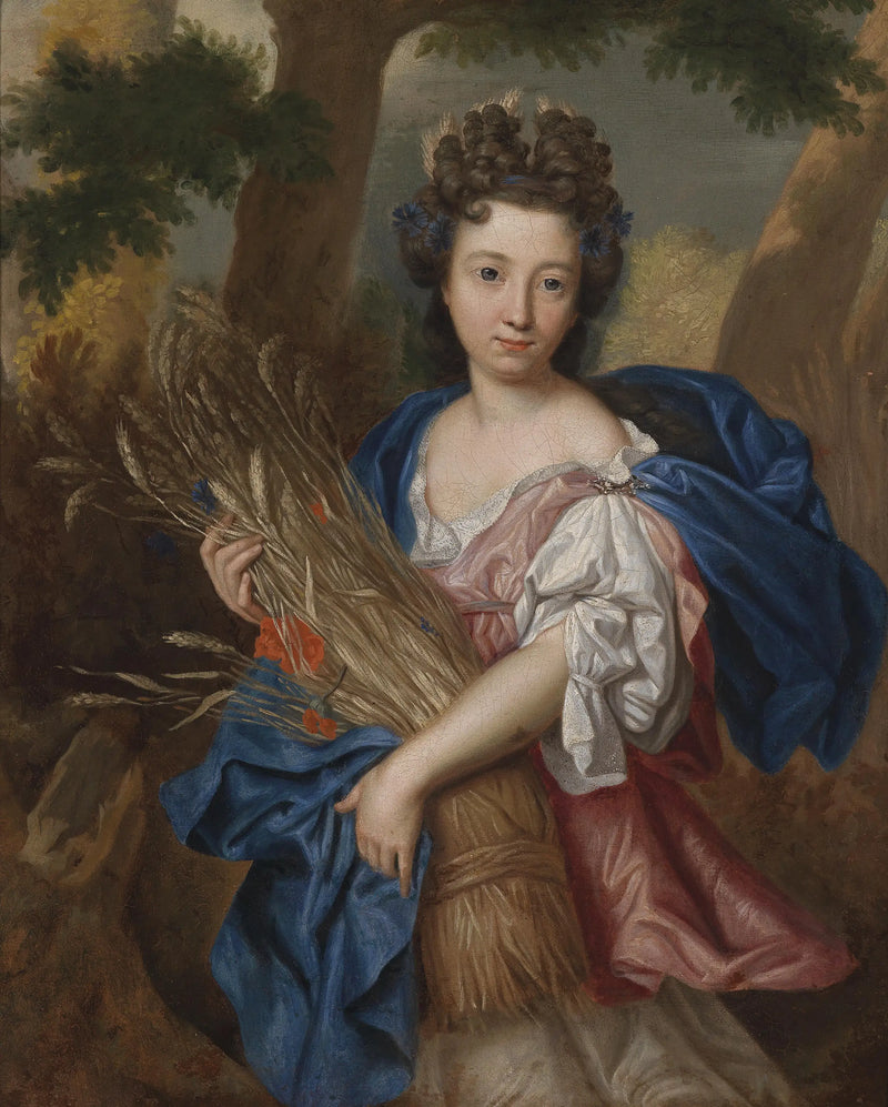 Portrait d'une jeune femme en Cérès - Pierre Mignard