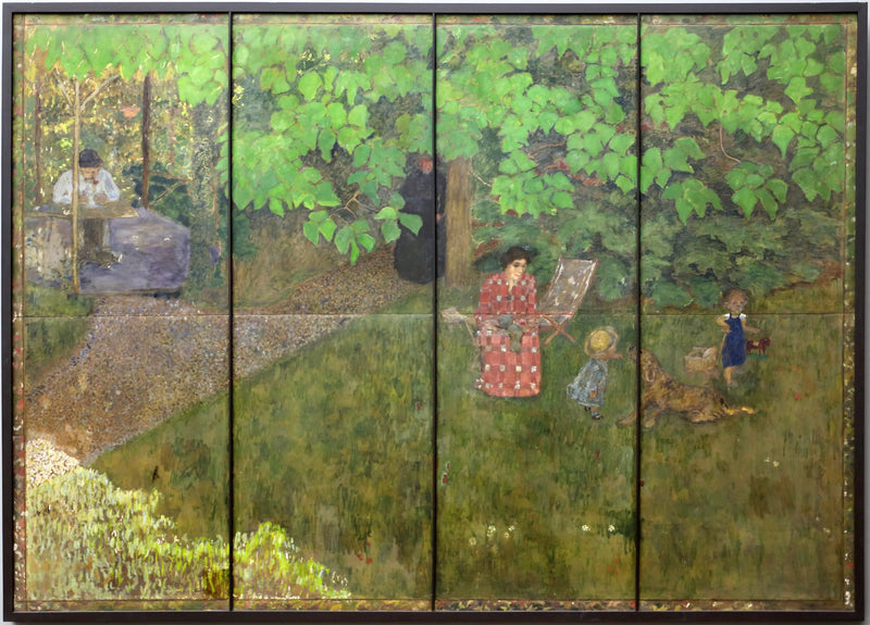 La famille de Claude Terrasse au jardin - Pierre Bonnard