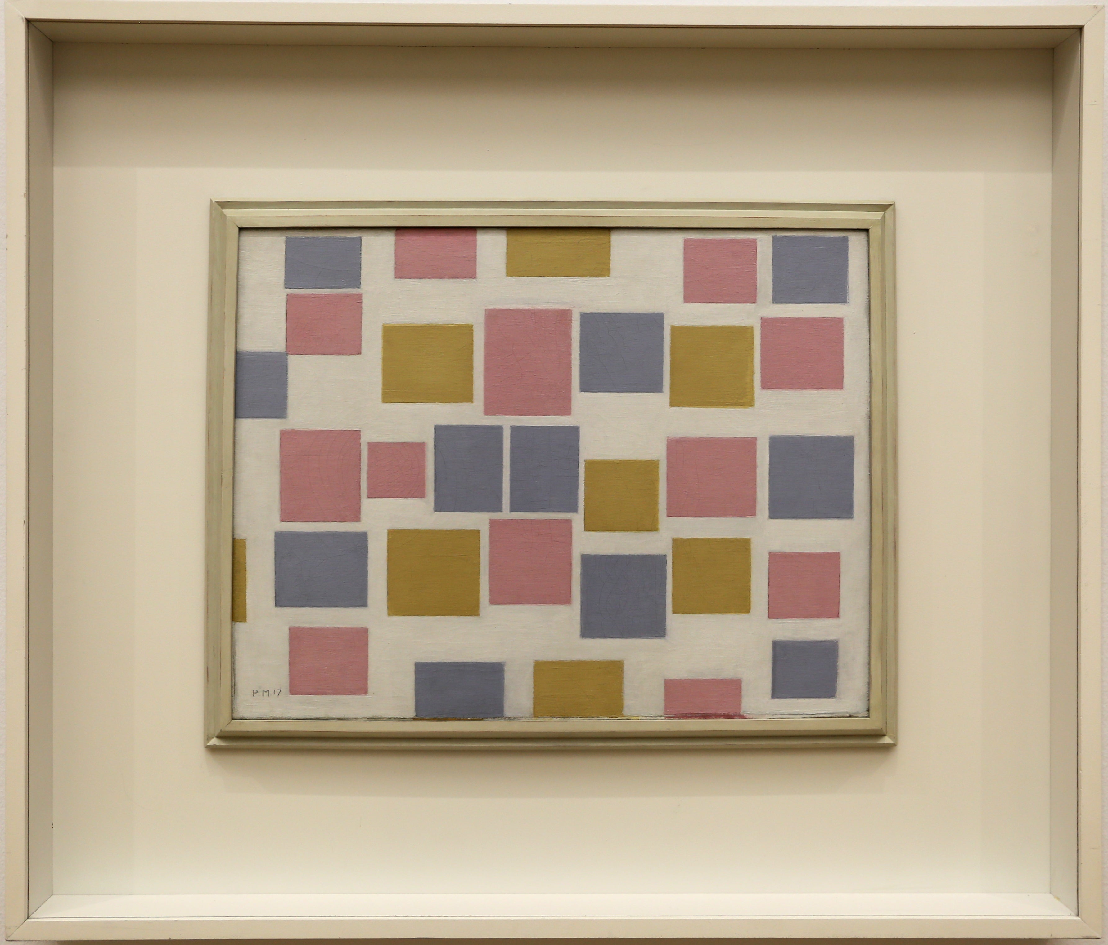 Reproduction du tableau « composition n° 3 avec des aplats de couleurs - Piet Mondrian » par Alpha Reproduction en peinture à l’huile