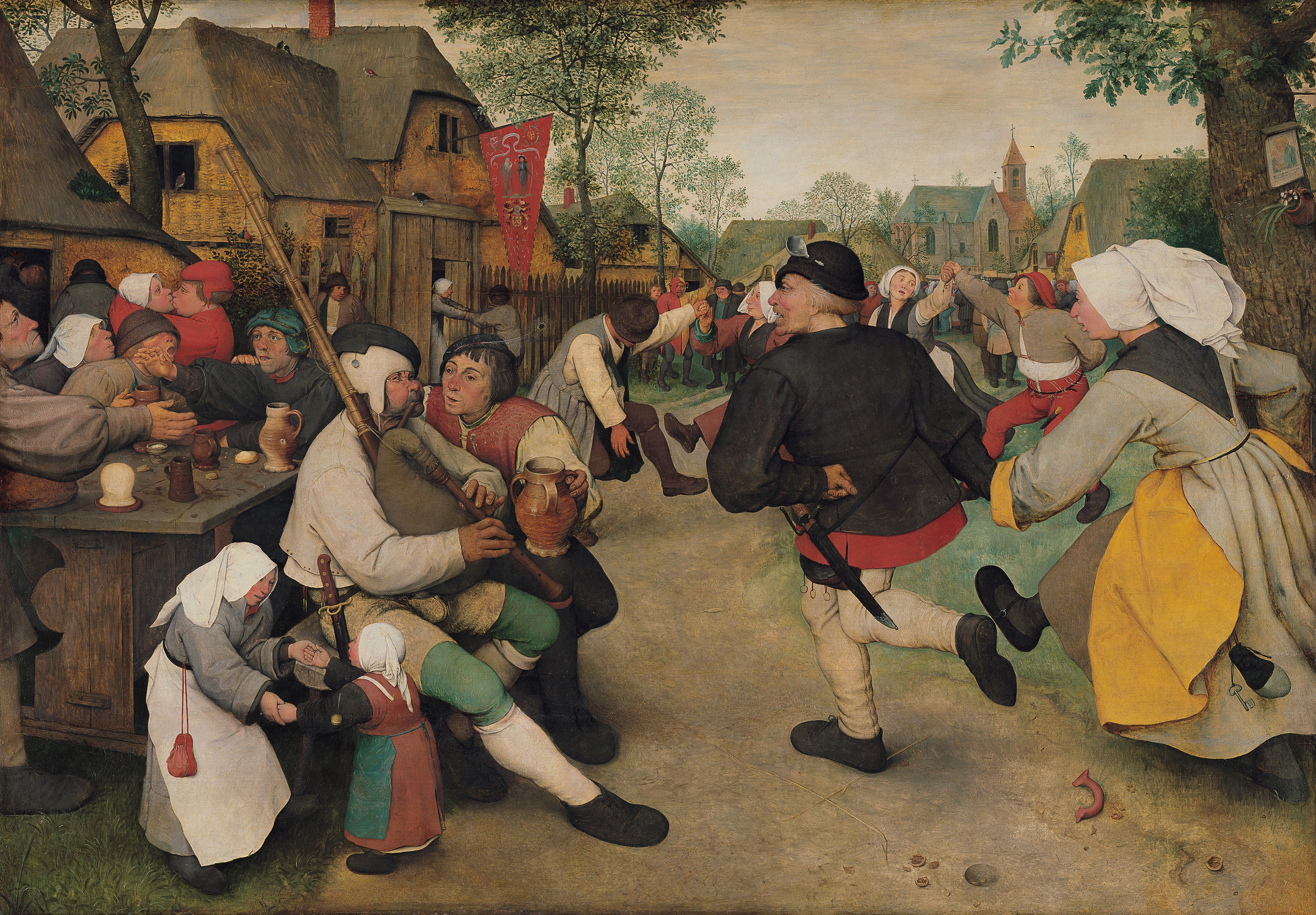 La Danse des paysans - Pieter Brueghel the Elder