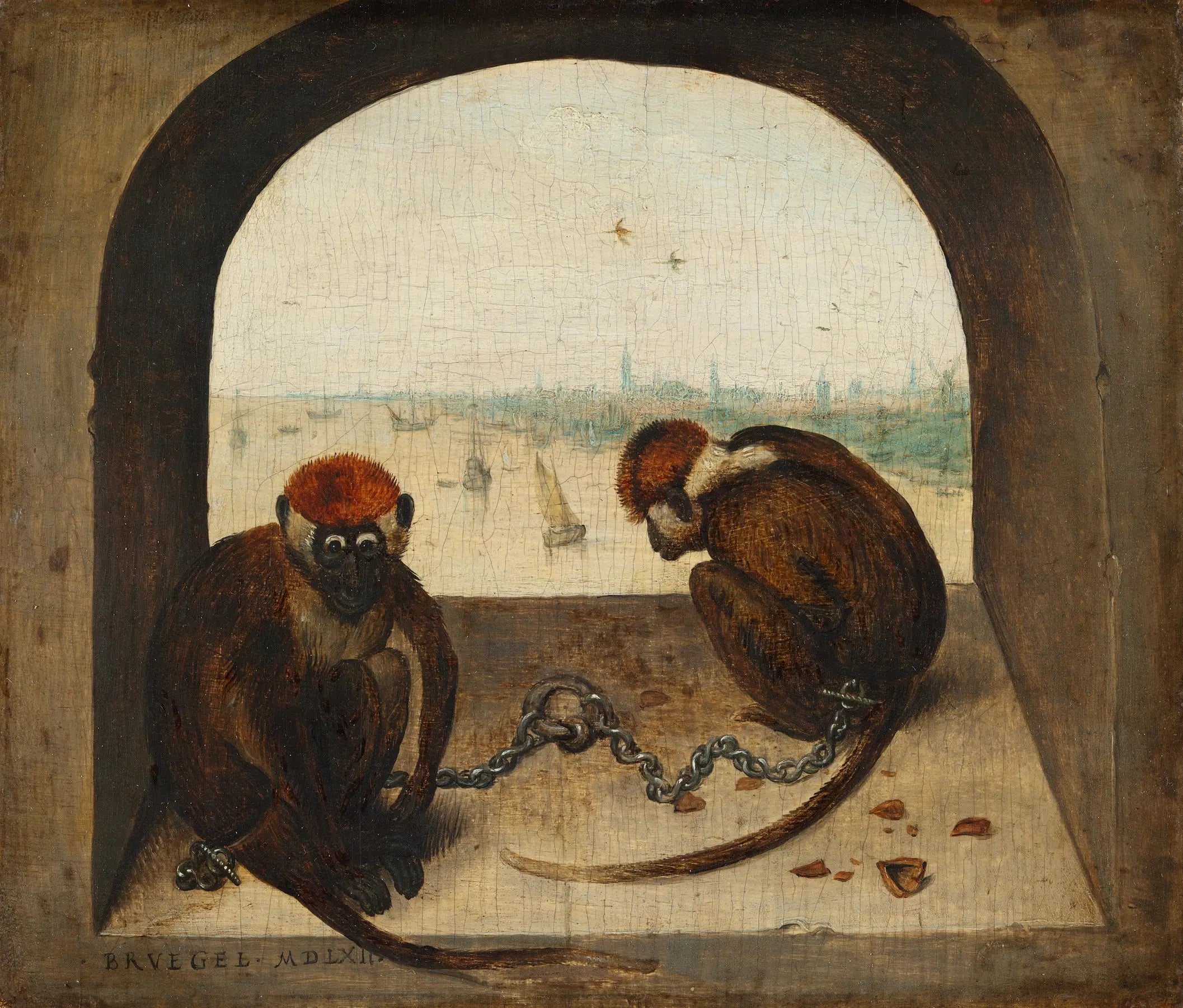 Deux Singes - Pieter Brueghel the Elder - Alpha Reproduction