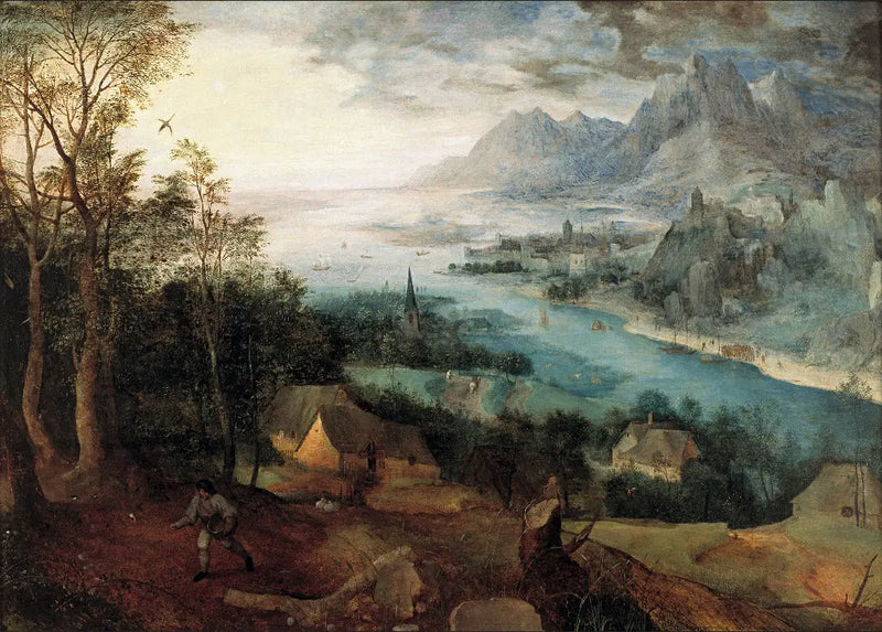 Paysage fluvial avec la parabole du semeur - Pieter Brueghel the Elder
