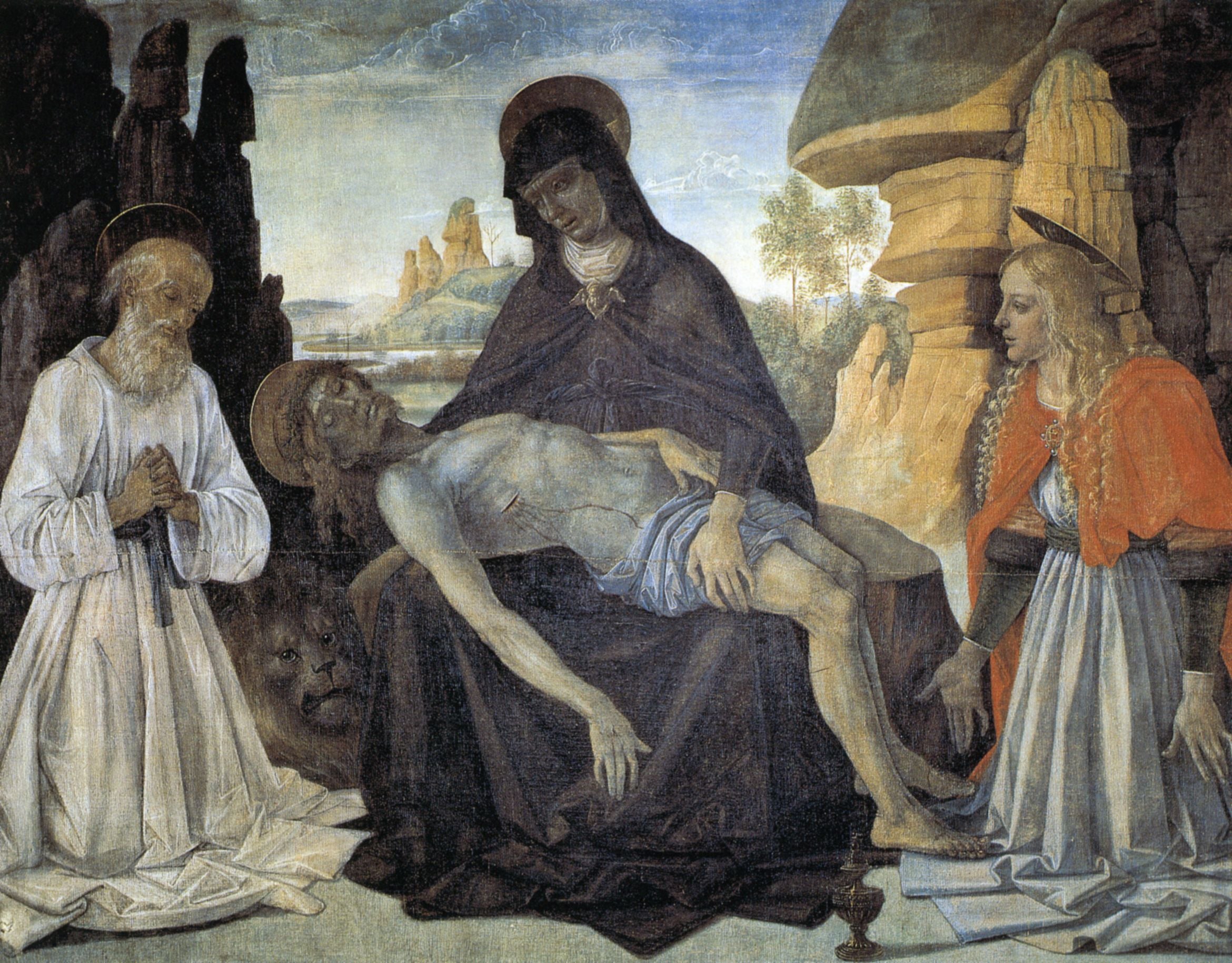 Gonfanon avec la Pietà - Pietro Perugino