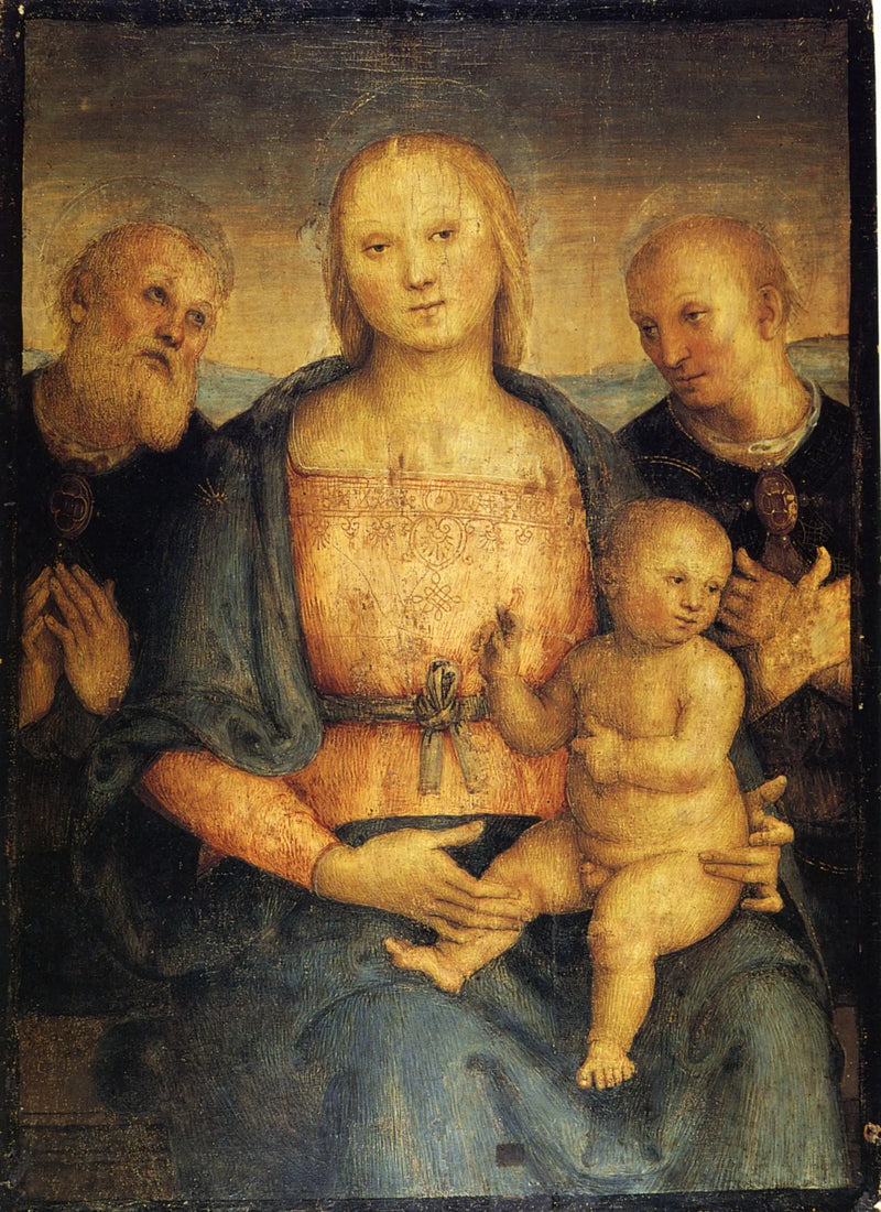 La Vierge à l'Enfant entre les saints Herculan et Constant - Pietro Perugino