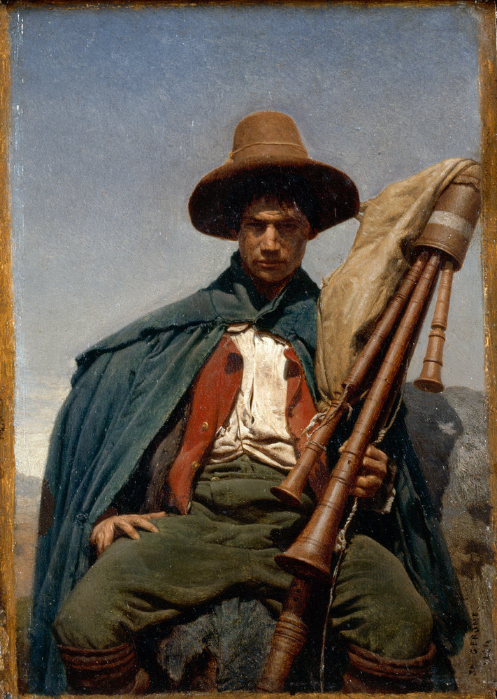 Reproduction du tableau « Pifferaro - Jean-Léon Gérôme » par Alpha Reproduction en peinture à l’huile