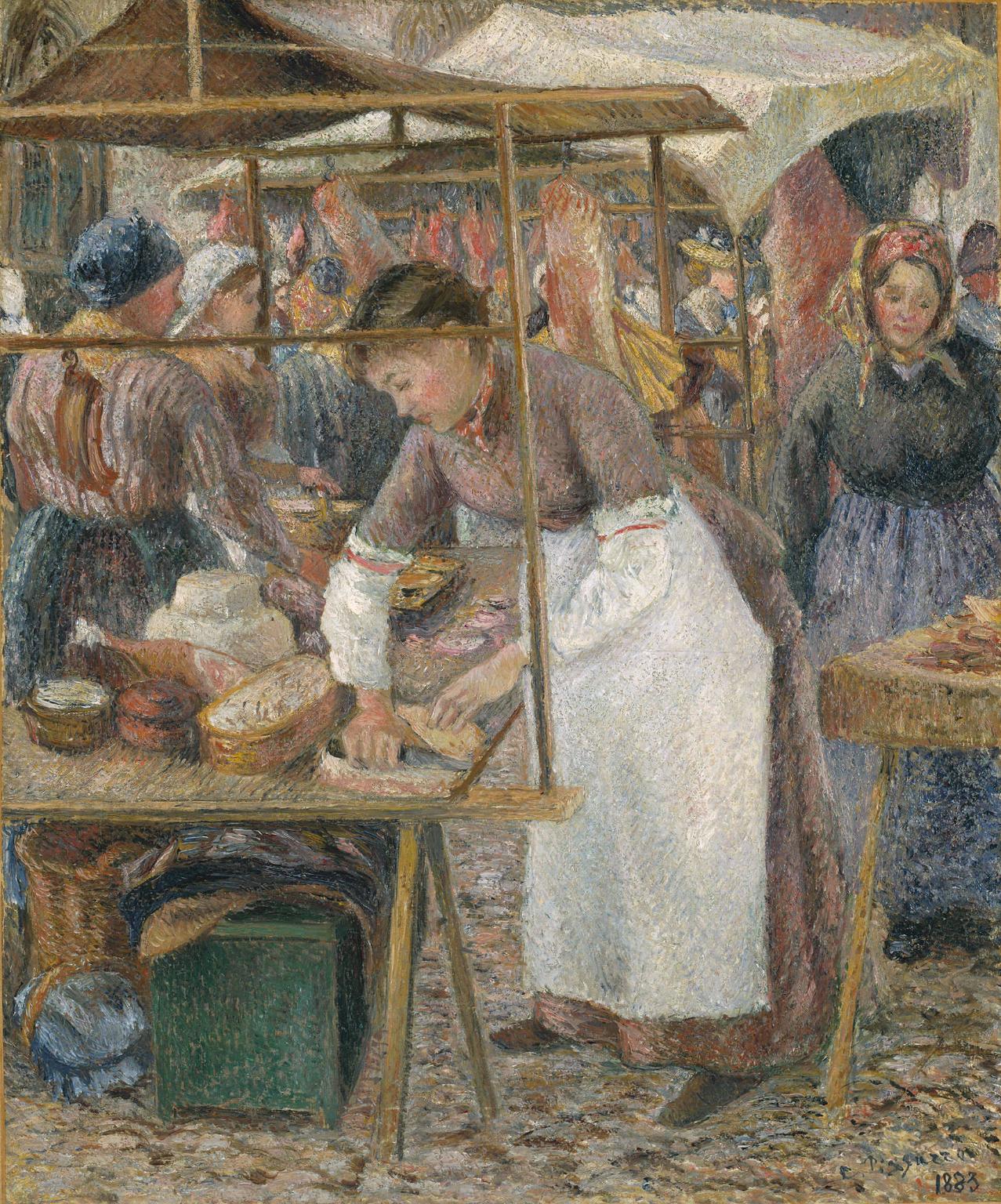 Reproduction du tableau « La Charcutière - Camille Pissarro » par Alpha Reproduction en peinture à l’huile