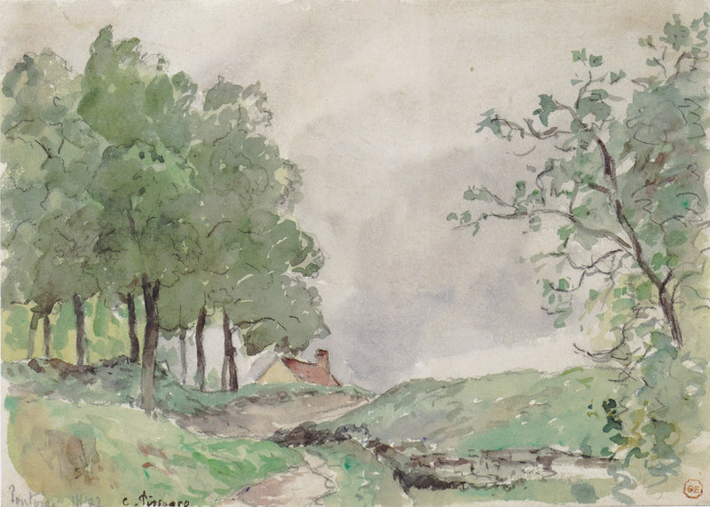 Paysage à Pontoise - Camille Pissarro