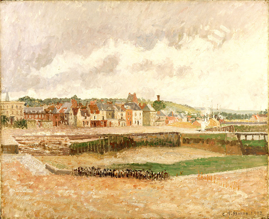 Reproduction du tableau « Dieppe. Darse de pêche, marée basse - Camille Pissarro » par Alpha Reproduction en peinture à l’huile