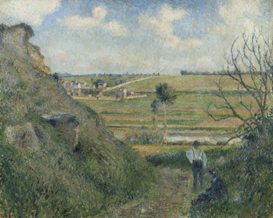 Reproduction du tableau « Chemin creux, vue sur Épluches - Camille Pissarro » par Alpha Reproduction en peinture à l’huile
