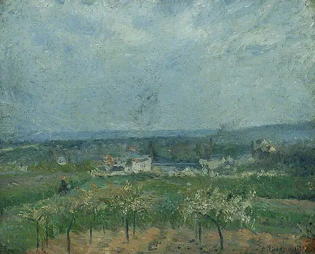 Reproduction du tableau « Paysage à Pontoise - Camille Pissarro » par Alpha Reproduction en peinture à l’huile