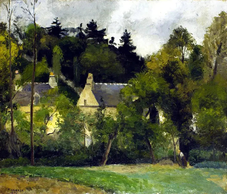 Paysage à l'Hermitage, Pontoise - Camille Pissarro
