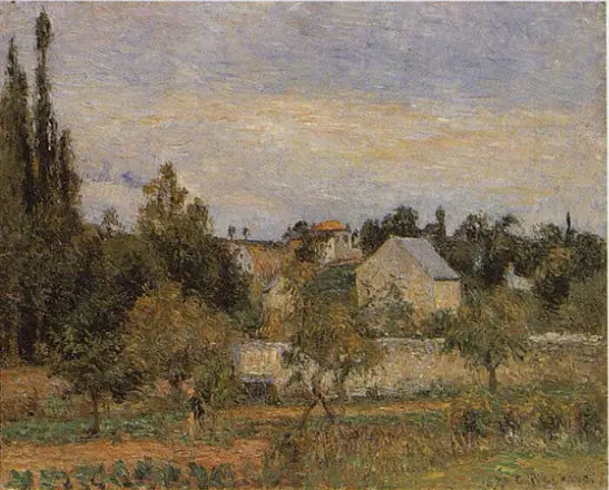 Reproduction du tableau « Verger à l'Hermitage, Pontoise - Camille Pissarro » par Alpha Reproduction en peinture à l’huile