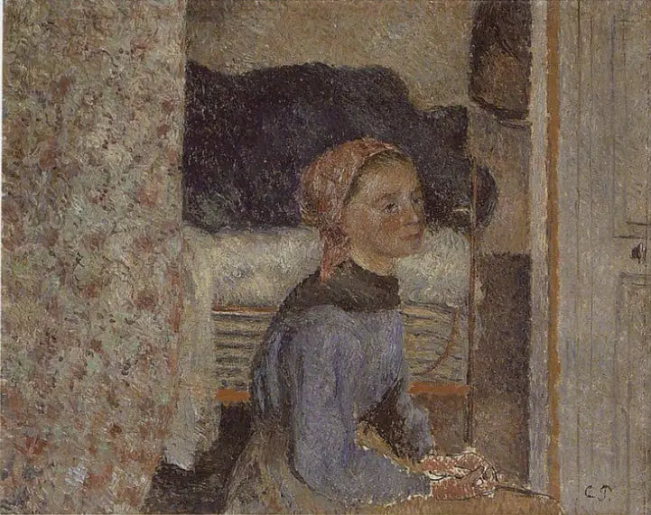 Paysanne, intérieure - Camille Pissarro