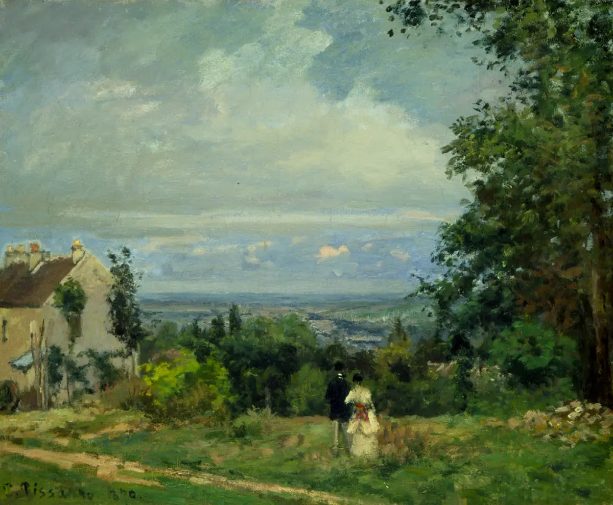 Reproduction du tableau « Louveciennes - Camille Pissarro » par Alpha Reproduction en peinture à l’huile