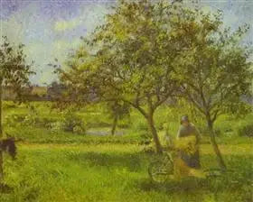 Reproduction du tableau « La Brouette, bedeau - Camille Pissarro » par Alpha Reproduction en peinture à l’huile