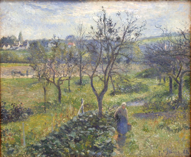Les Jardins du Valhermeil,Auvers-sur-Oise - Camille Pissarro