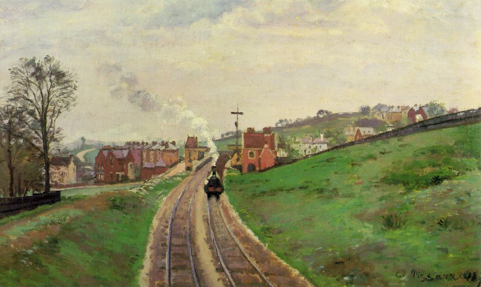 Reproduction du tableau « Gare de Lordship Lane, Dulwich - Camille Pissarro » par Alpha Reproduction en peinture à l’huile