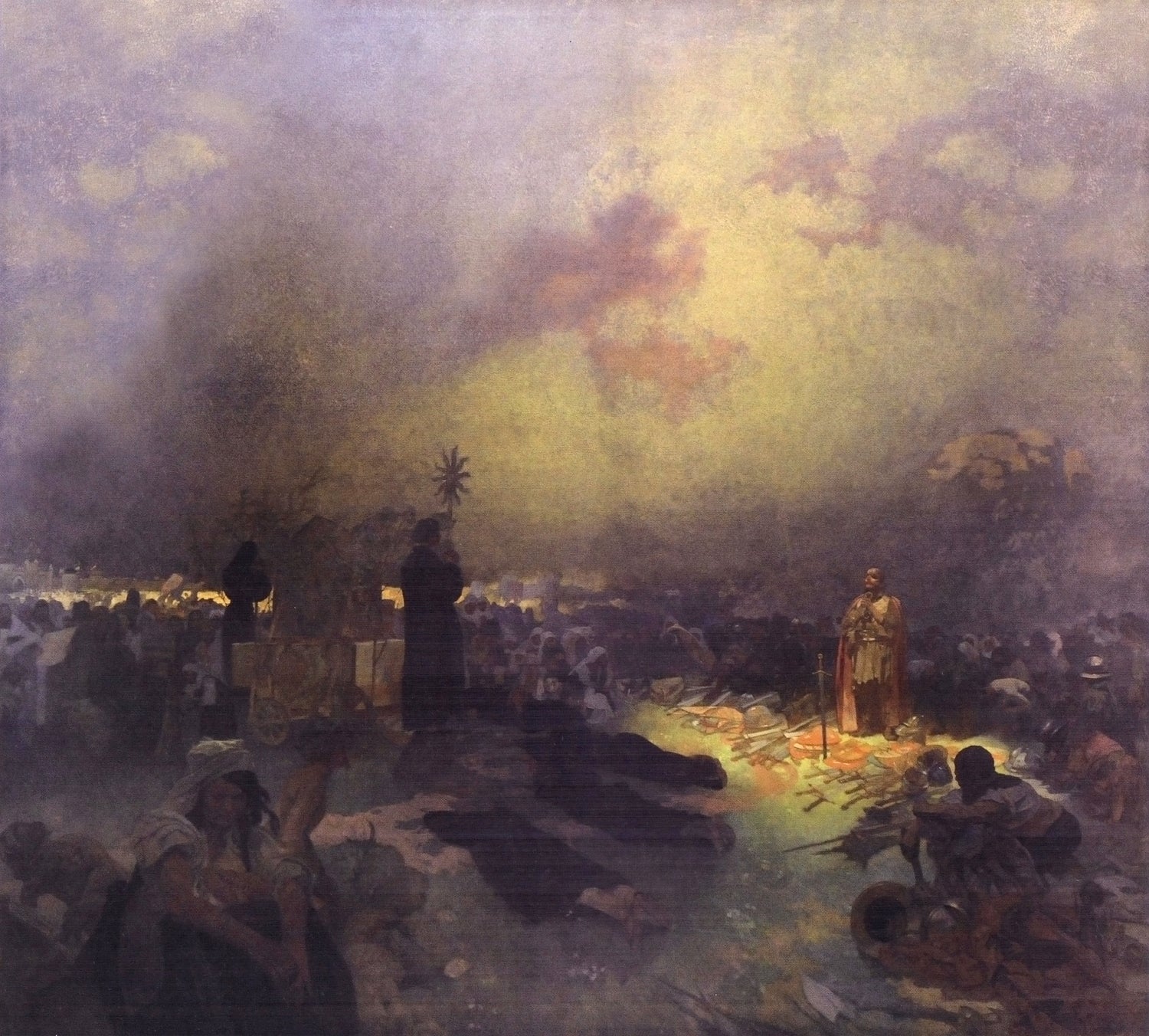 Après la bataille de la colline de Vitkov - Alphonse Mucha