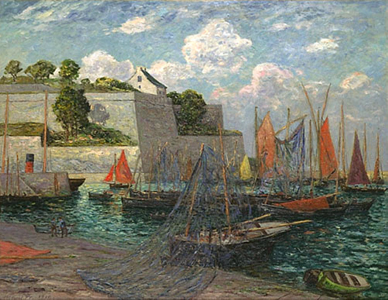 Le port et le château de Belle-Île - Maxime Maufra