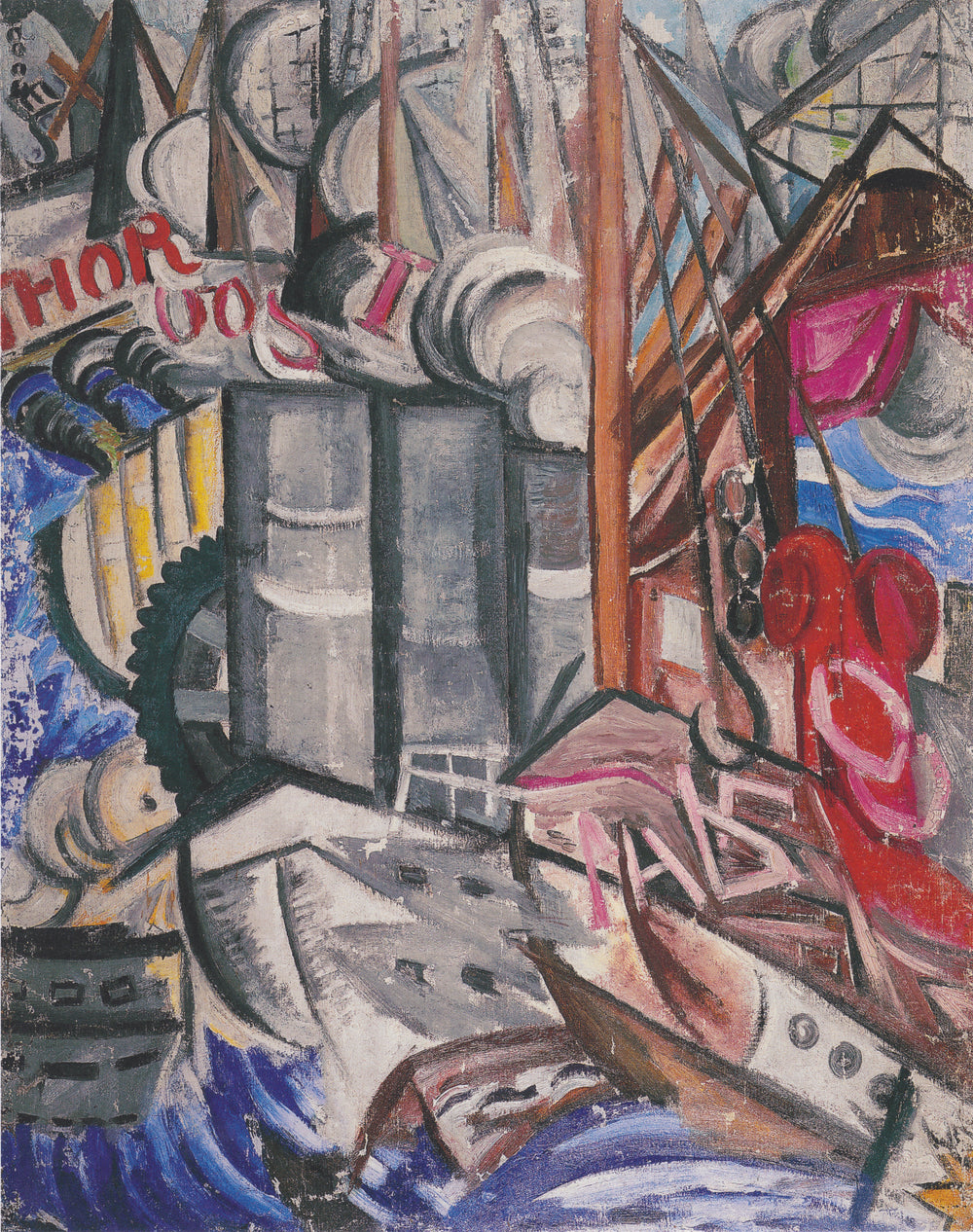 Port - Olga Rozanova image 1 tableau peint à l’huile sur toile