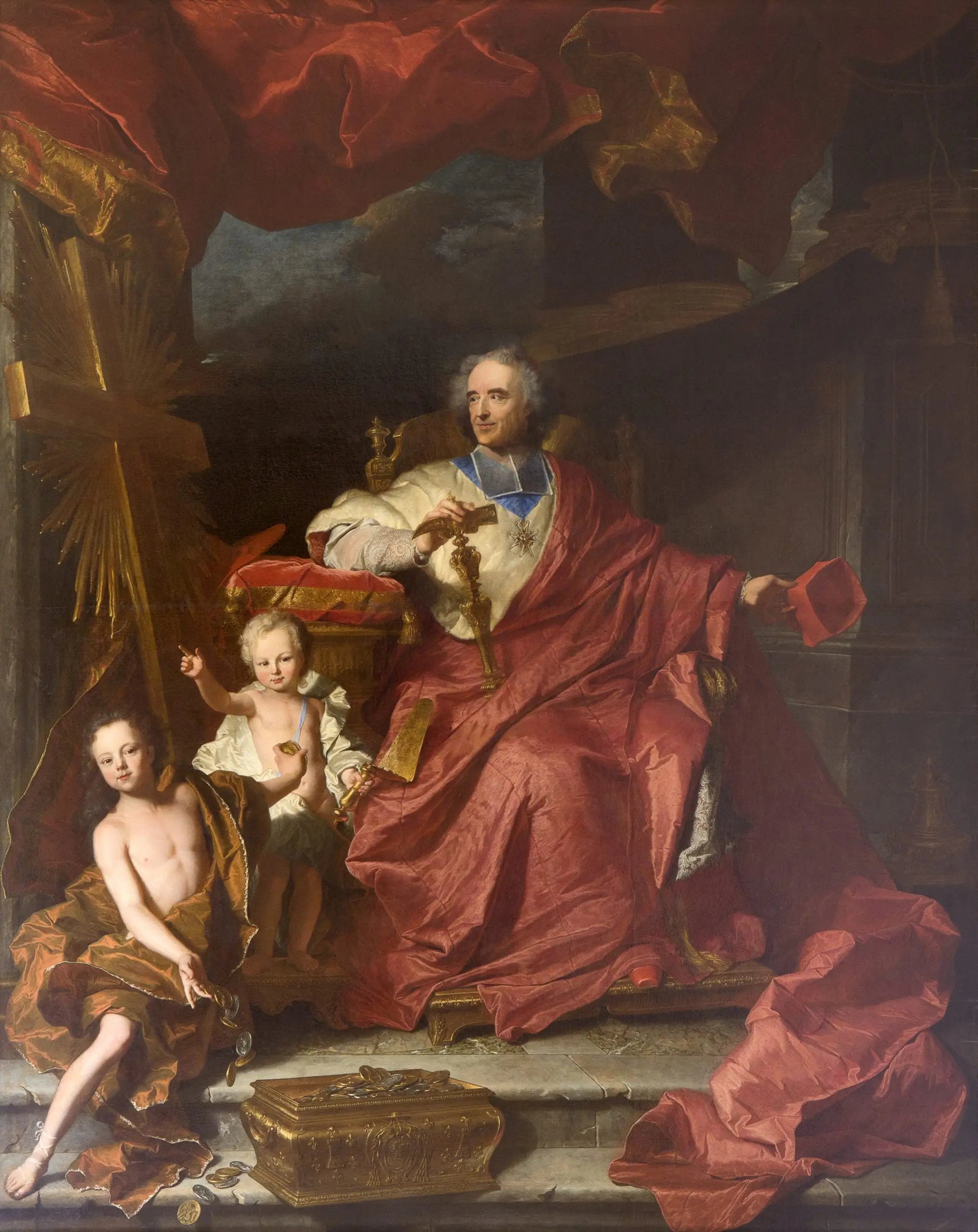 Portrait d’Emmanuel Théodose de la Tour d’Auvergne cardinal de Bouillon - Hyacinthe Rigaud - Alpha Reproduction