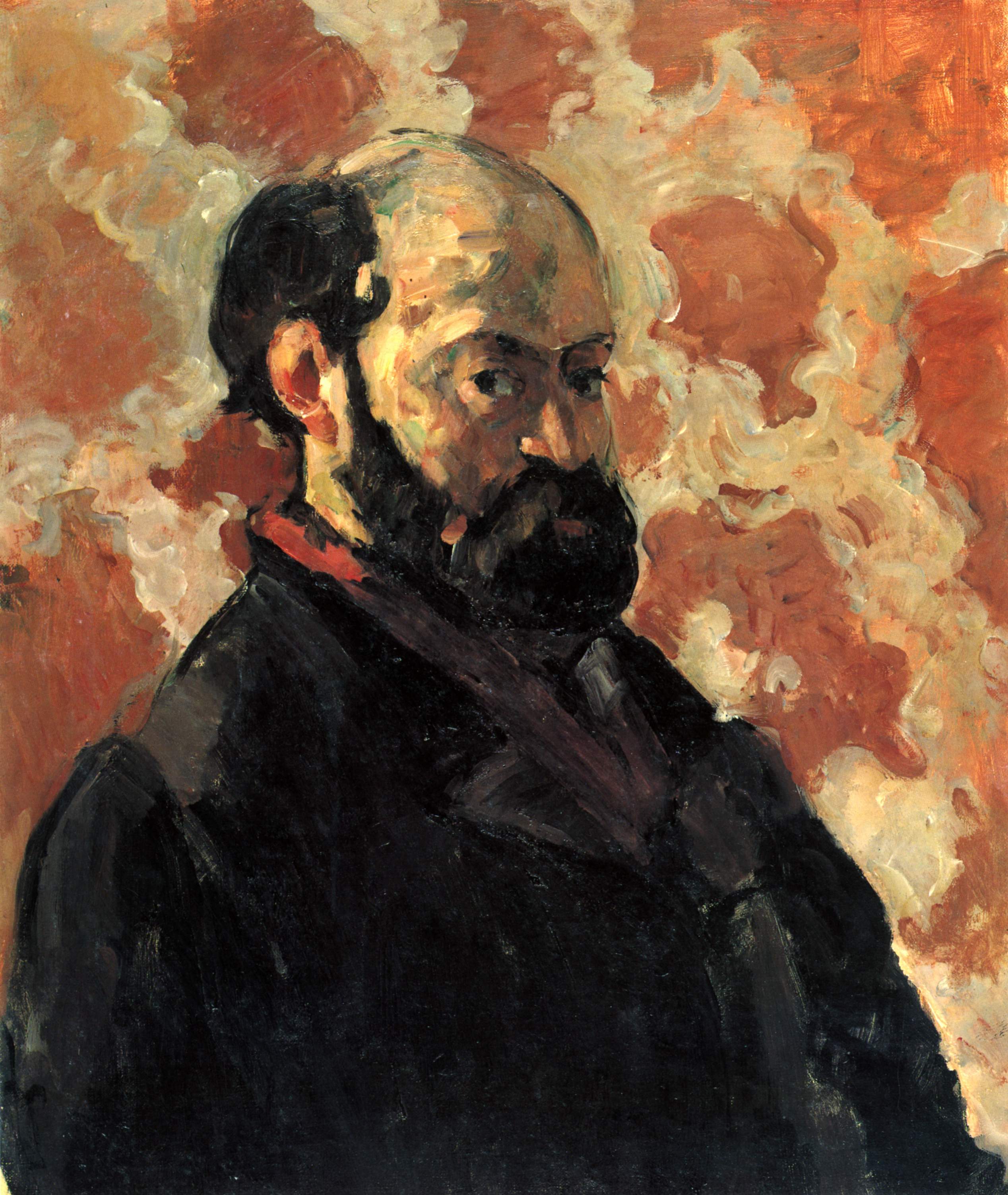Reproduction du tableau « Portrait de l'artiste au fond rose - Paul Cézanne » par Alpha Reproduction en peinture à l’huile