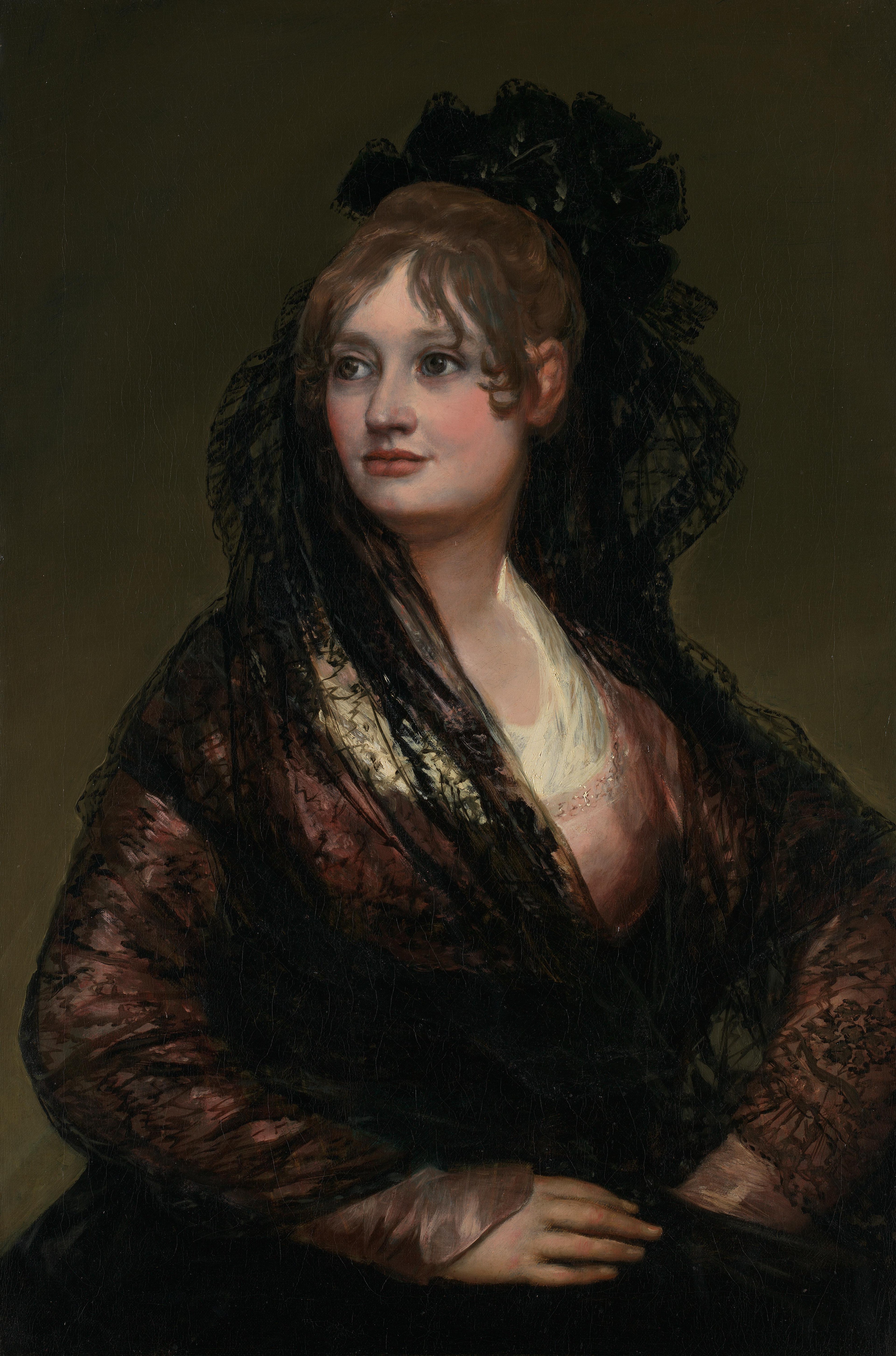Reproduction du tableau « Portrait d'Isabelle Porcel - Francisco de Goya » par Alpha Reproduction en peinture à l’huile